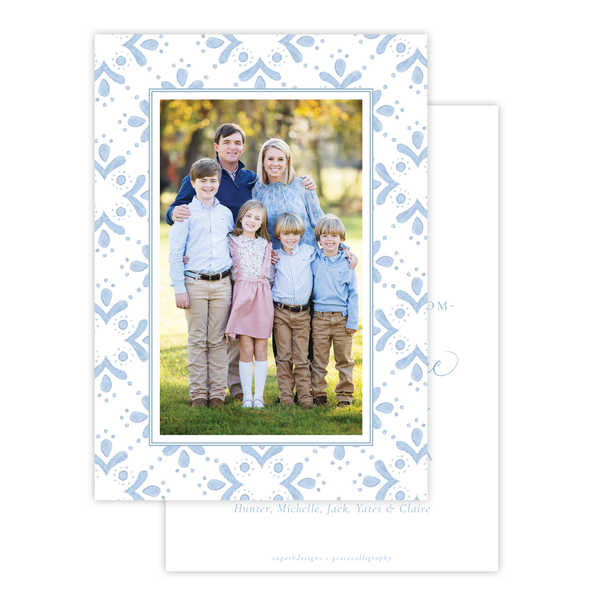 Newborn King Change of Address Christmas Card