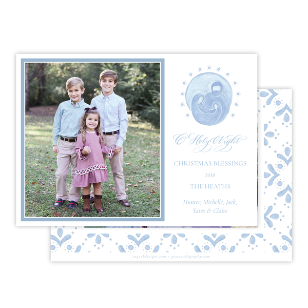 Newborn King Landscape Christmas Card