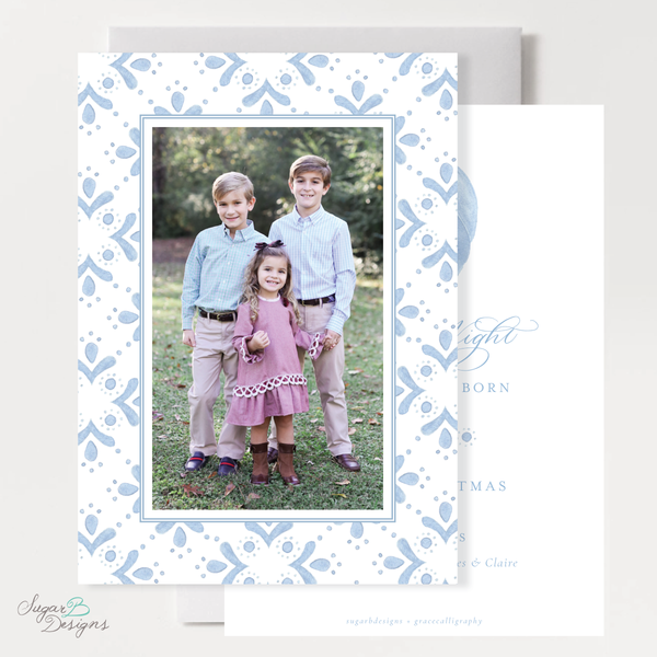 Newborn King Vertical Christmas Card