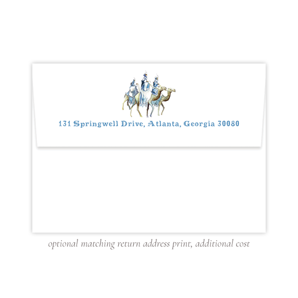 They Saw the Star Christmas Card Letter Portrait