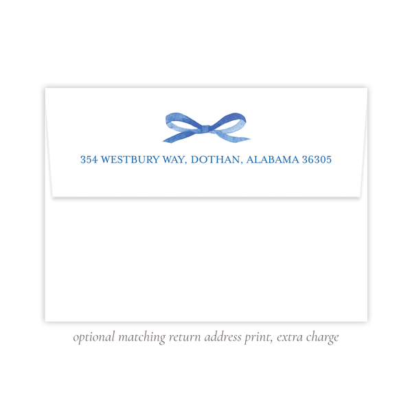 Thompson Lane Royal Blue Landscape Christmas Card