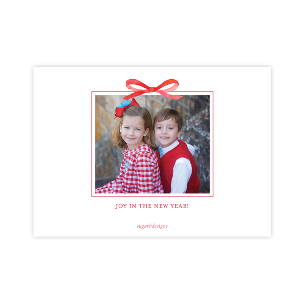 Thompson Lane Red Landscape Christmas Card