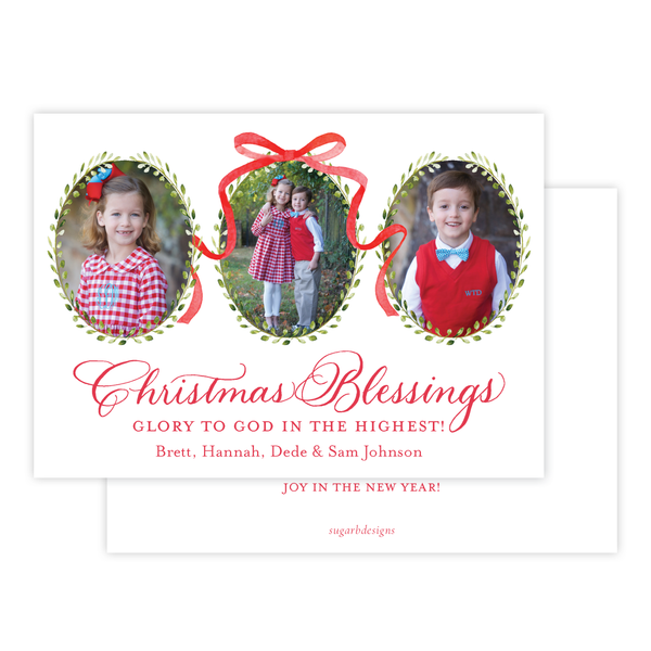 Thompson Lane Red Landscape Christmas Card