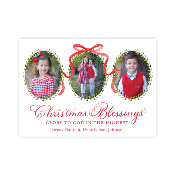 Thompson Lane Red Landscape Christmas Card