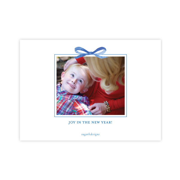 Thompson Lane Royal Blue Landscape Christmas Card