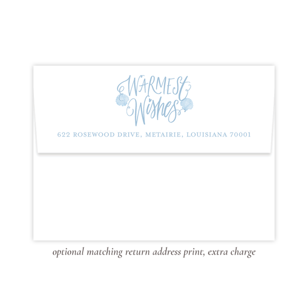 Under the Sea Blue Landscape Christmas Card