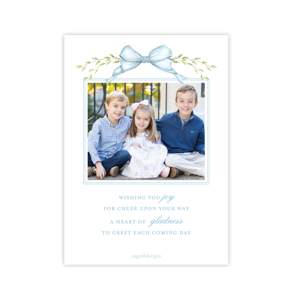 Victoria Blue New Year Card