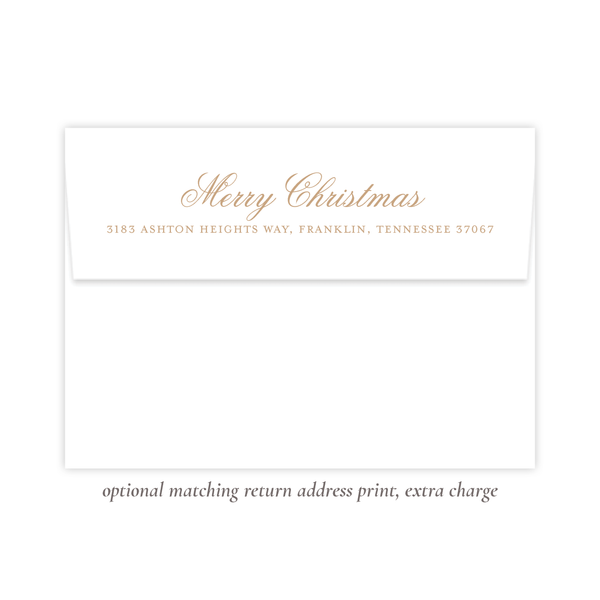 Victoria Blue Christmas Card