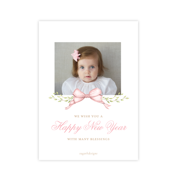 Victoria Pink Christmas Card