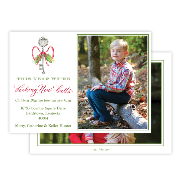 Victory Potter Landscape Change of Address Christmas Card