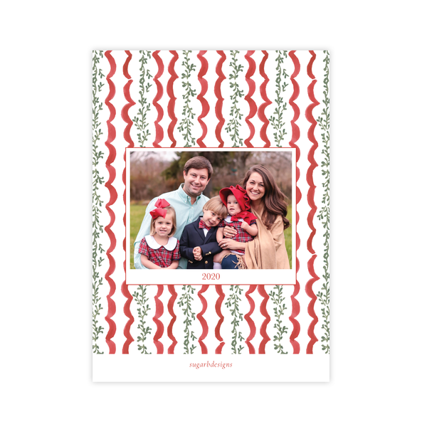 Wadsworth Wreath Christmas Card Box Portrait