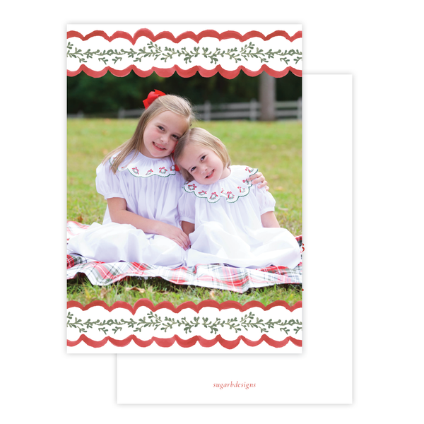 Wadsworth Wreath Christmas Card Portrait