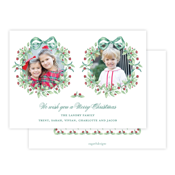 Warne Wreath Christmas Card Landscape