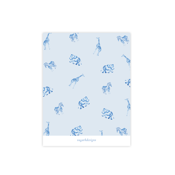 Winston Wild Blue Flat Stationery