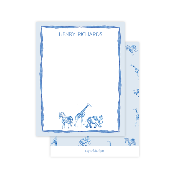 Winston Wild Blue Flat Stationery