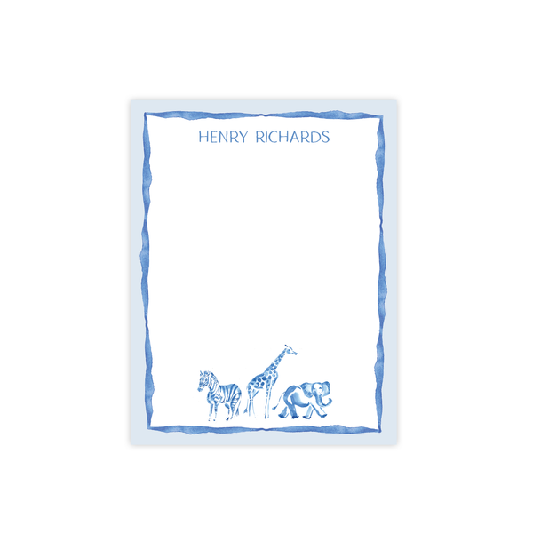 Winston Wild Blue Flat Stationery