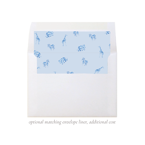 Winston Wild Blue Baby Shower Invitation