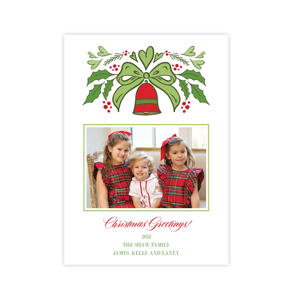 Wilmington Red and Green Christmas Card Portrait