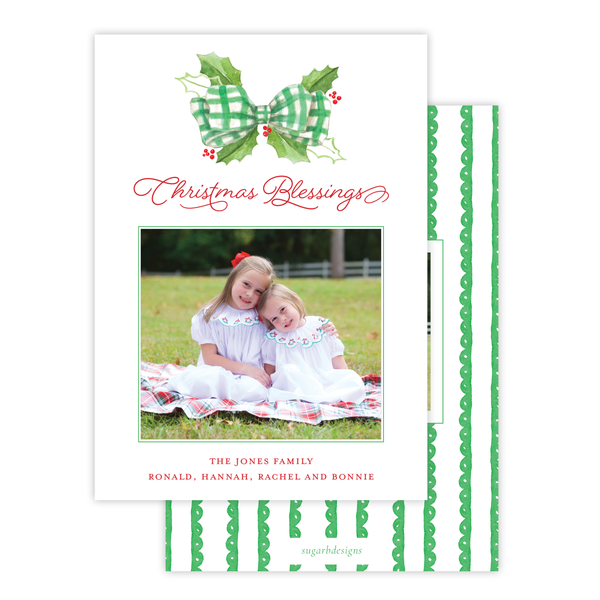 Windsor Winter Green Christmas Card