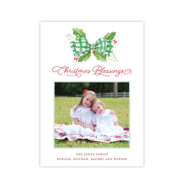Windsor Winter Green Christmas Card