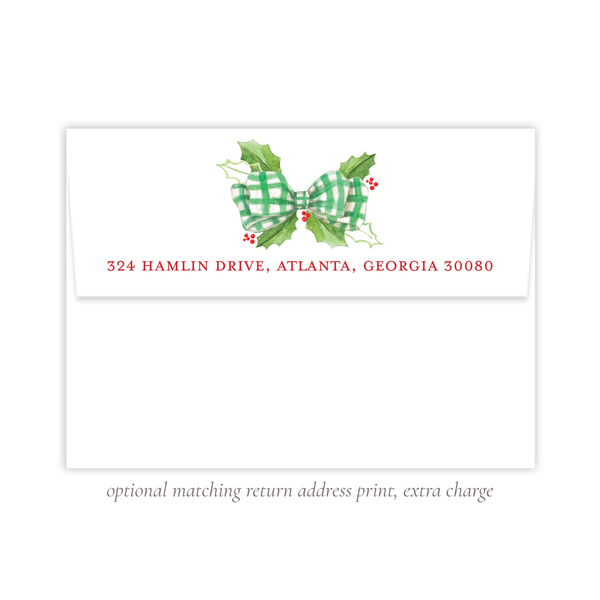 Windsor Winter Green Christmas Card