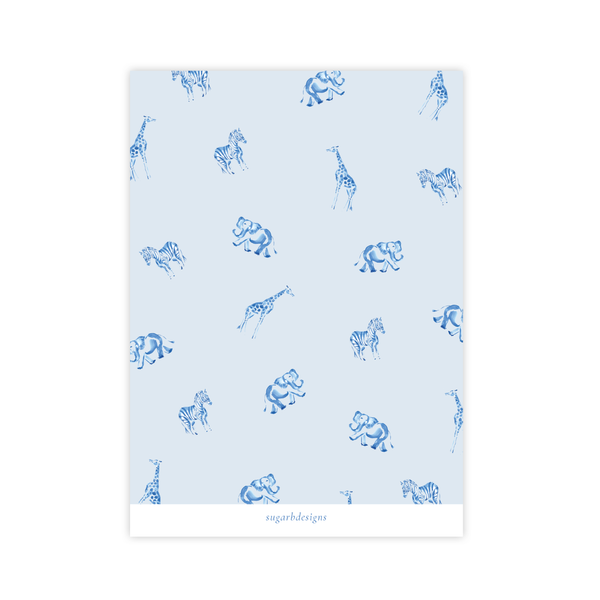 Winston Wild Blue Birthday Invitation