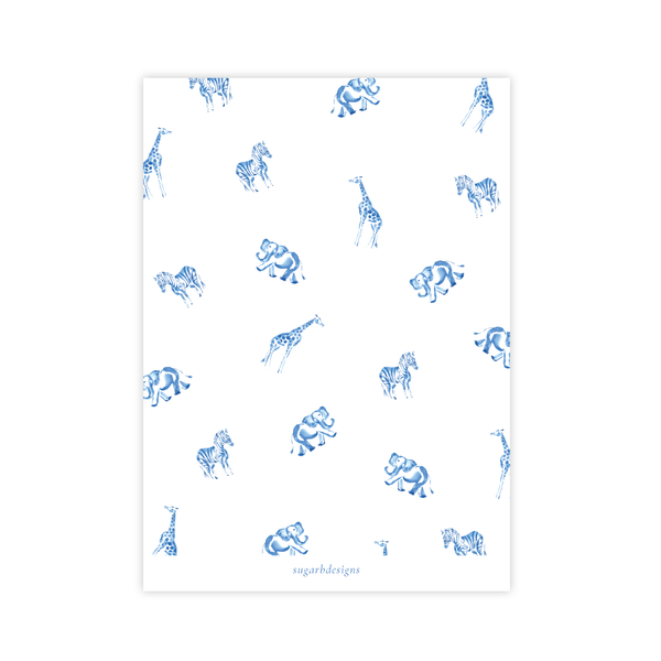 Winston Wild Blue Baby Shower Invitation