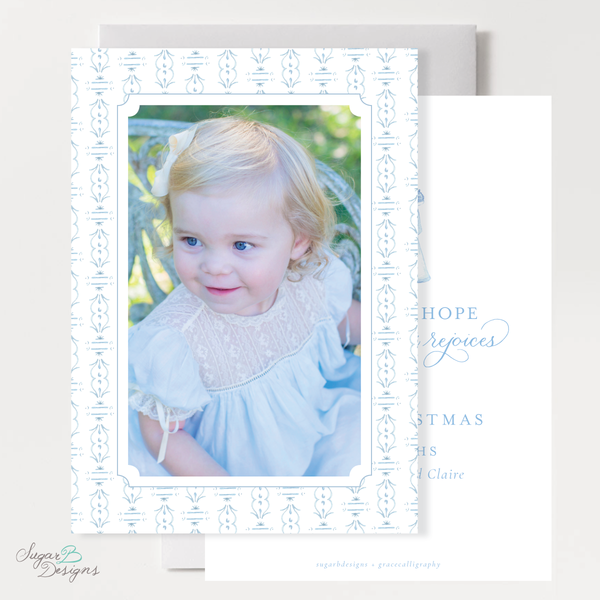 Wise Men Posie Pattern Christmas Card