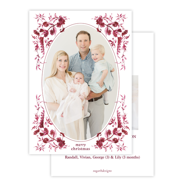 York Crimson Christmas Card