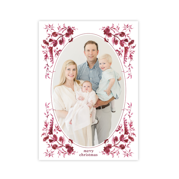 York Crimson Christmas Card