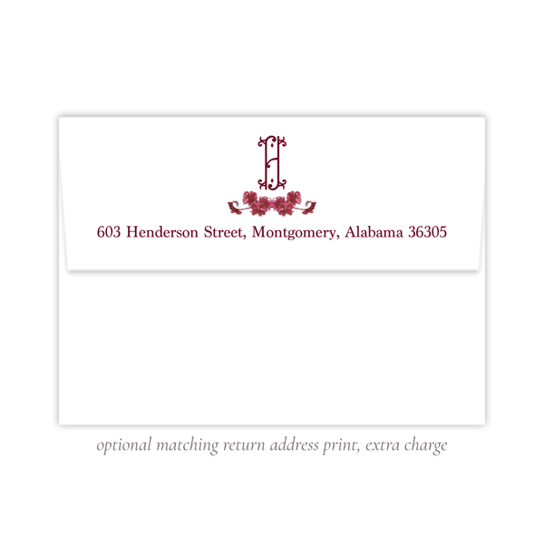 York Crimson Christmas Card