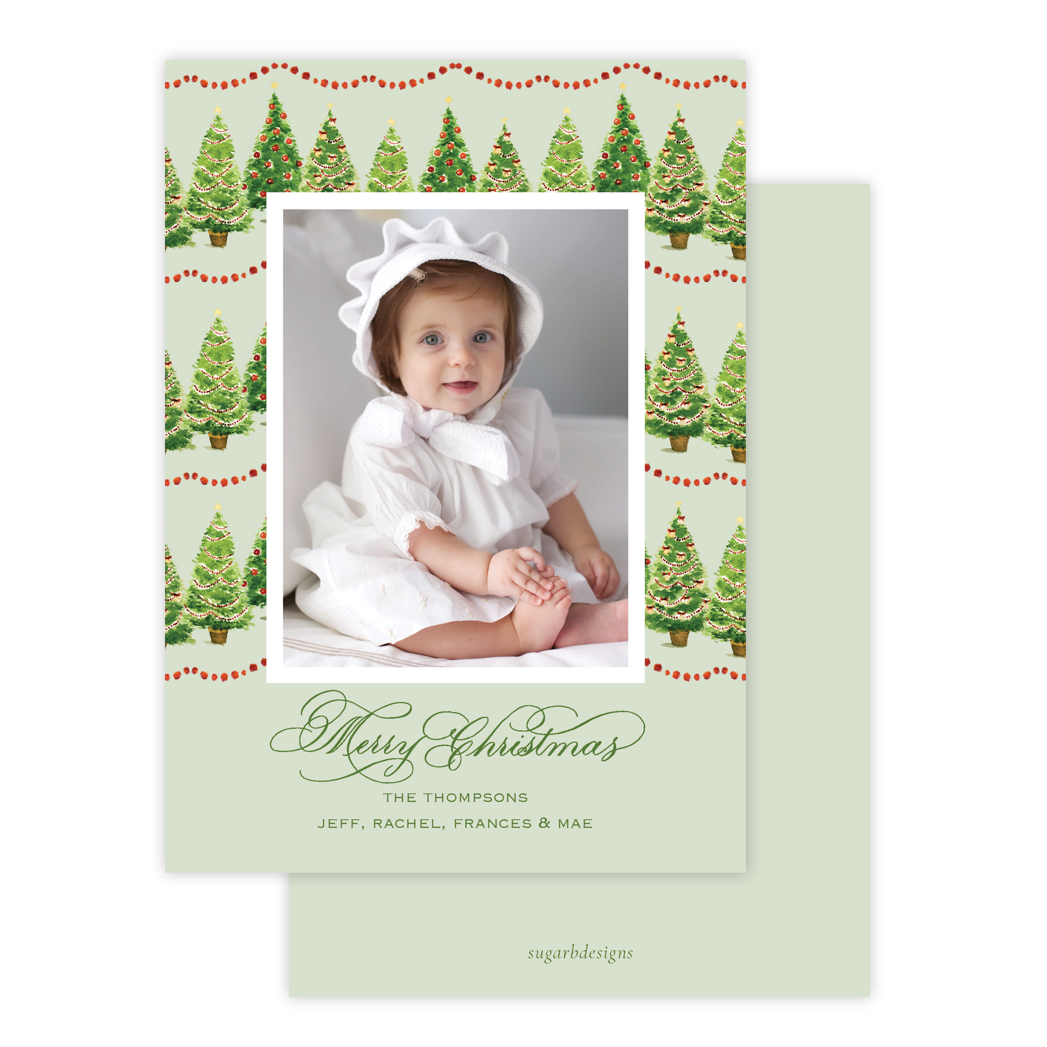 Anderson Trees Green Christmas Card