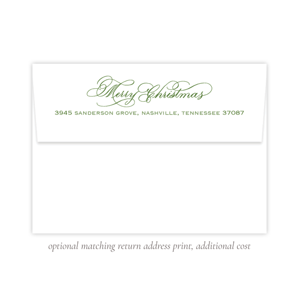 Anderson Trees Green Christmas Card
