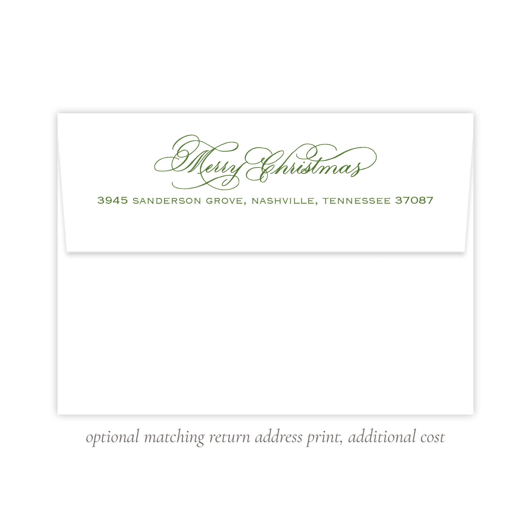 Anderson Trees Christmas Return Address Print