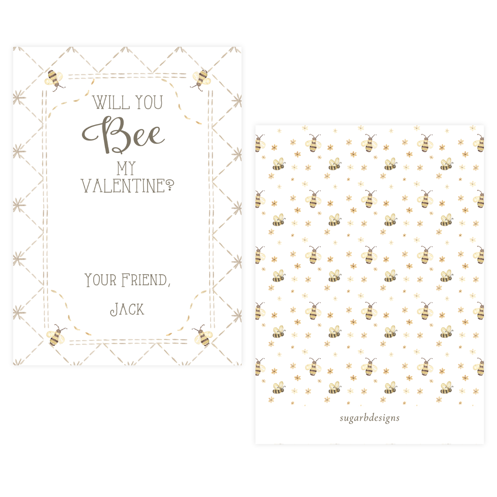 Bee Mine Valentine Card