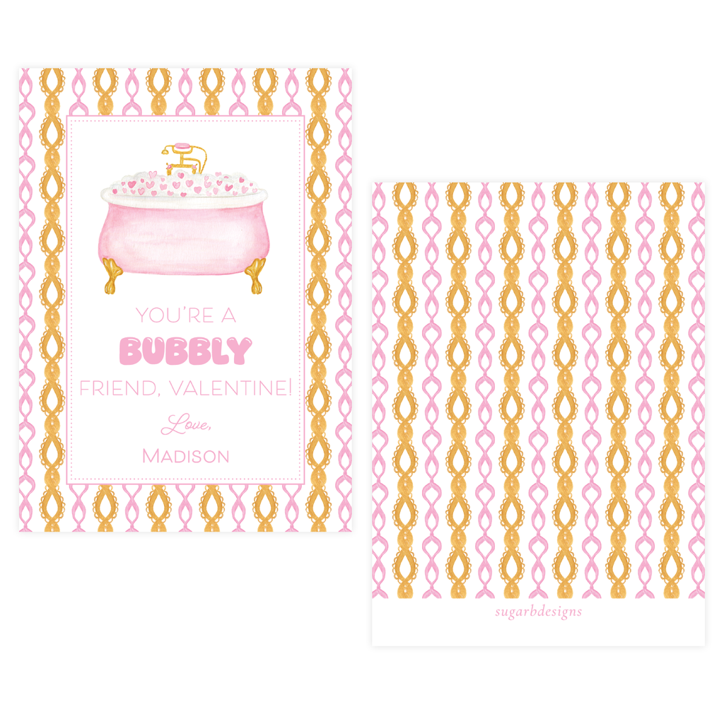 Bubble Bath Valentine Card