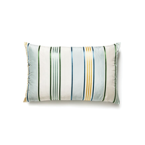 Charlotte Stripe Lumbar Pillow in Celadon