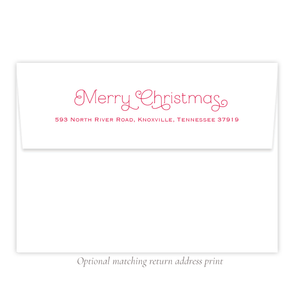 Colorful Gingerbread Christmas Return Address Print by Sugar B Designs