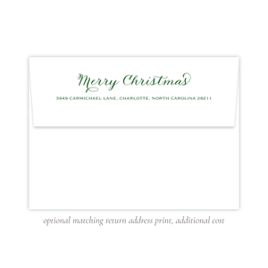 Denson Christmas Return Address Print