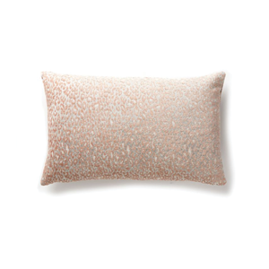 Leopard Lumbar Pillow in Pink Sand