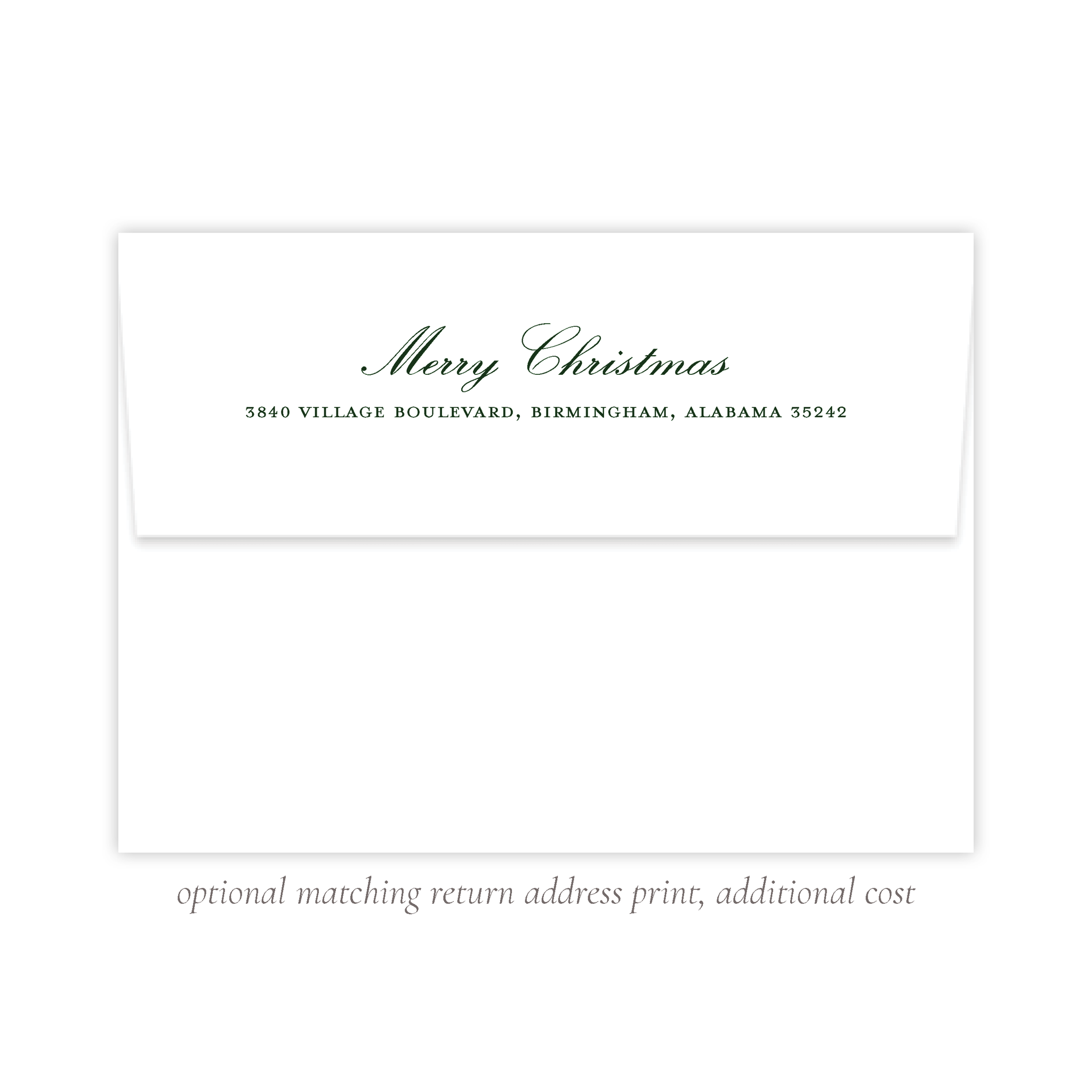 Melville Branch Christmas Return Address Print