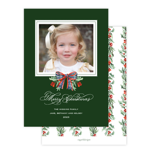 Parish Holly Portrait Christmas Card