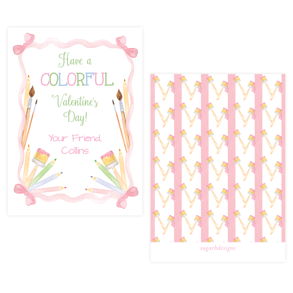 Painted With Love Valentine Card