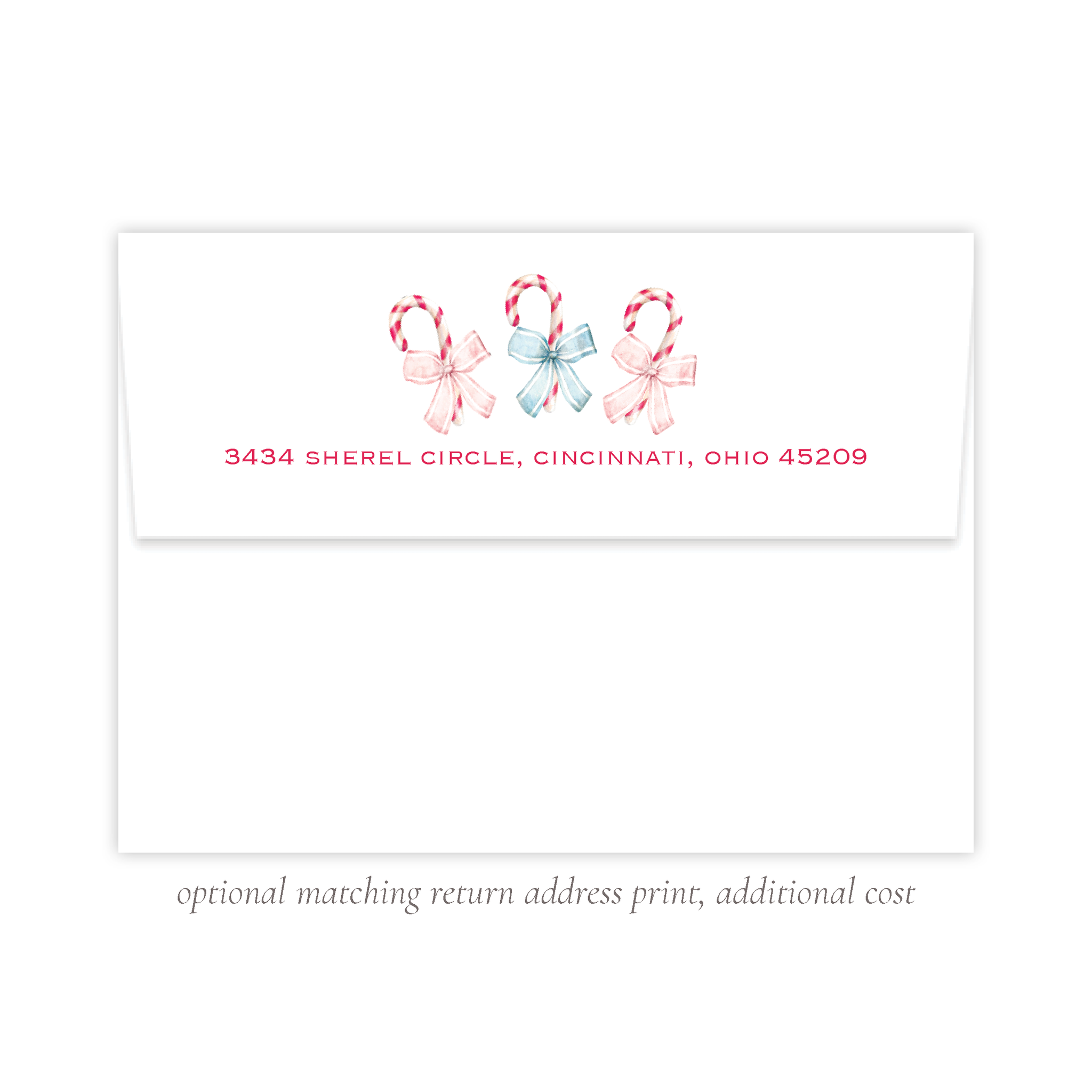 Sweet Treats Pink and Blue A7 Return Address Print