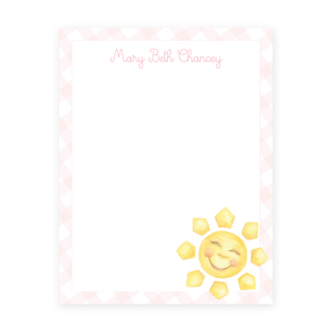 Sunshine Pink 8.5 x 11 Notepad