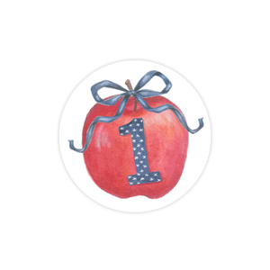 Apples One Year Old Round Sticker