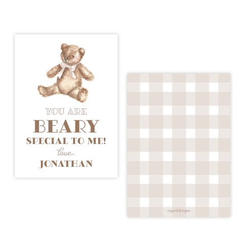 Beary Special 4 Bar Party Favor Gift Tag