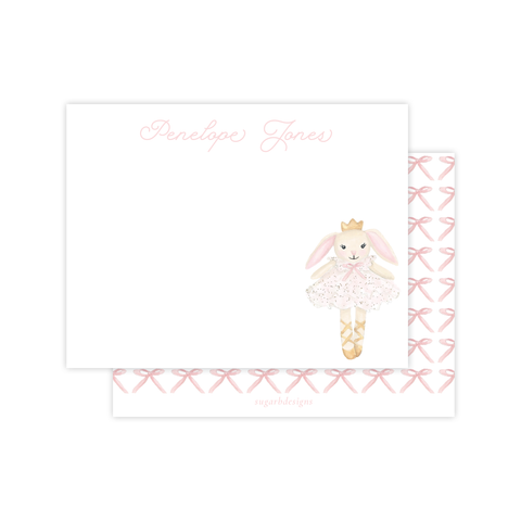 Bella Bunny Tutu Flat Stationery