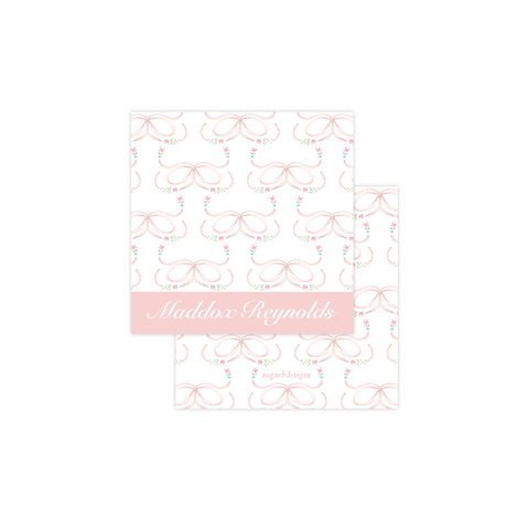 Bethany Bow Pink Calling Card