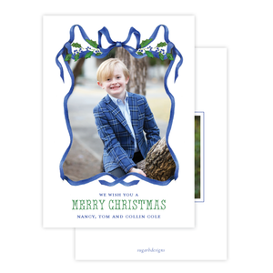 Caddell in Blue Christmas Card